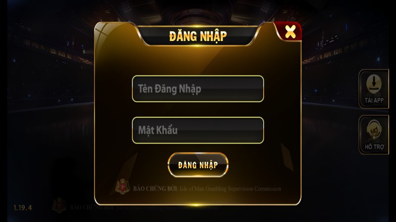 Giao diện cổng game dễ dàng thao tác